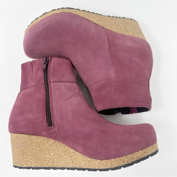 Birkenstock Mauve Wedge Ankle Booties - Picture 5 of 9